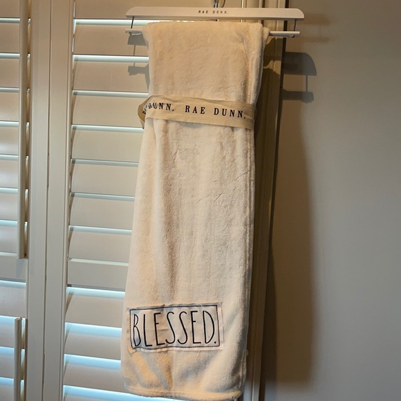 Rae Dunn - BLESSED - blanket